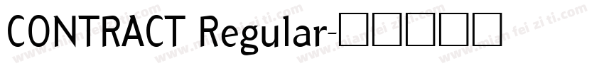 CONTRACT Regular字体转换